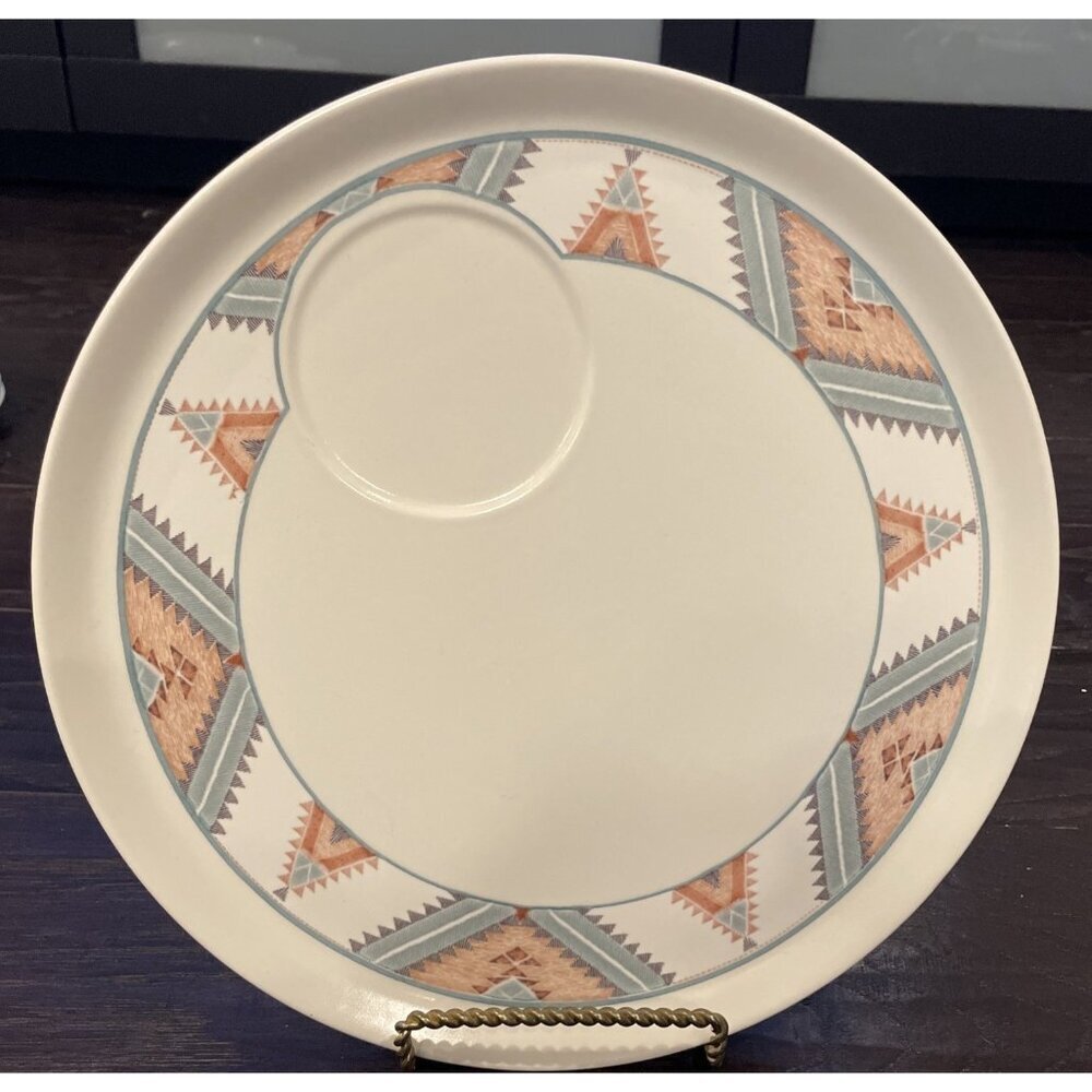Mikasa Intaglio CAC24 Santa Fe Chip Dip Plate‎ Platter NO BOWL Southwestern VTG